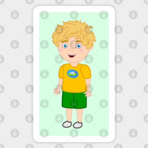 Bongo Beep Beep Cartoon Boy Tom Big Smile Sticker by Dinos Friends